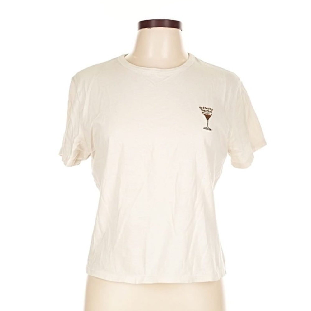 Abercrombie & Fitch Cream Short Sleeve Tee